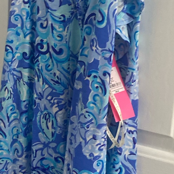 Net Billie halter dress. Cute ruffle detail size large - Picture 3 of 3